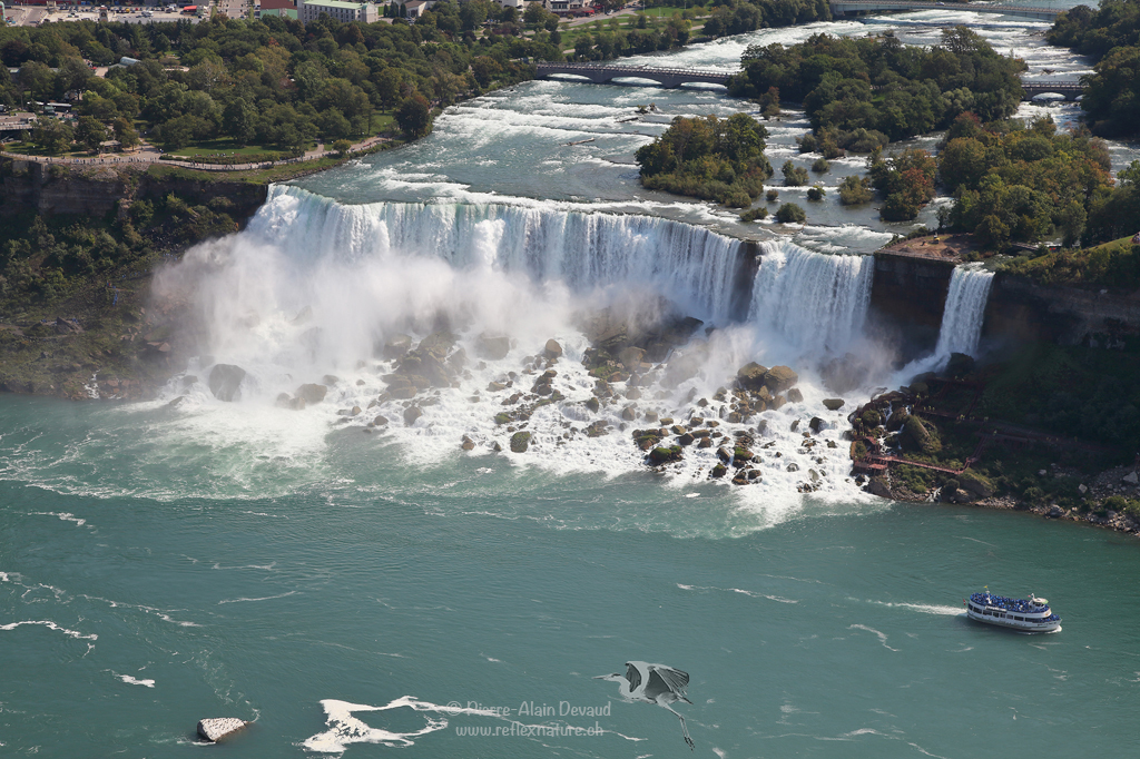 Chutes Américaines (American Falls) & Chute du Voile de la Mariée ( Bridal Veil Falls) / Chutes Niagara -USA
